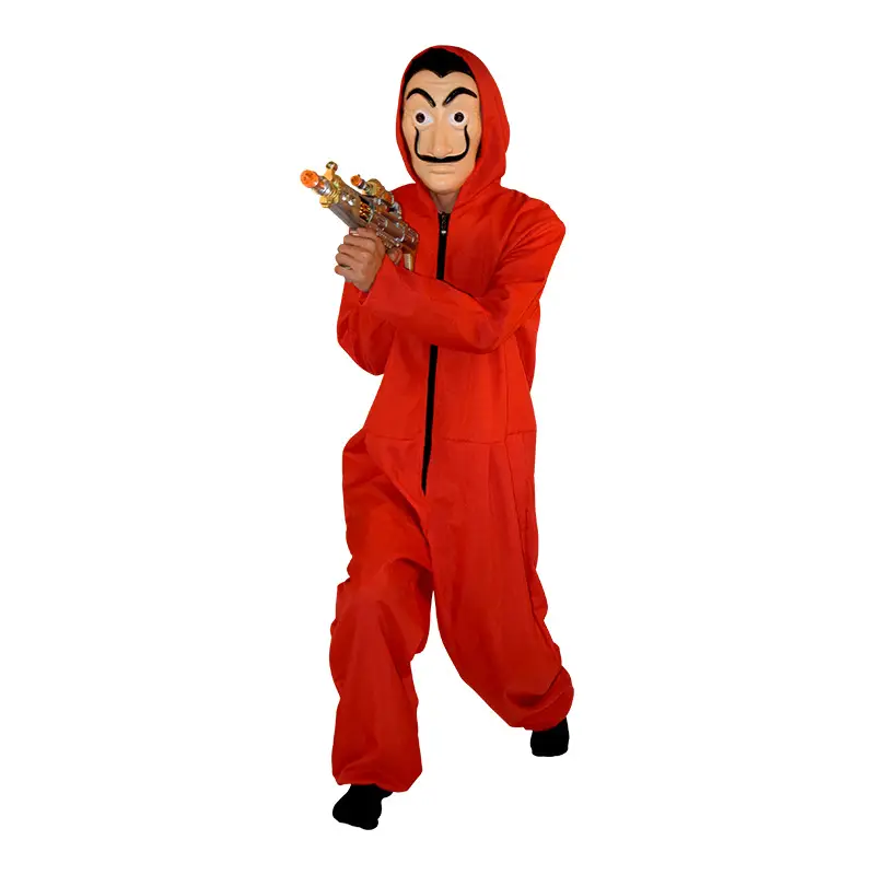 Red Anime Wanno Hooded Suit Halloween Costume - Image 7