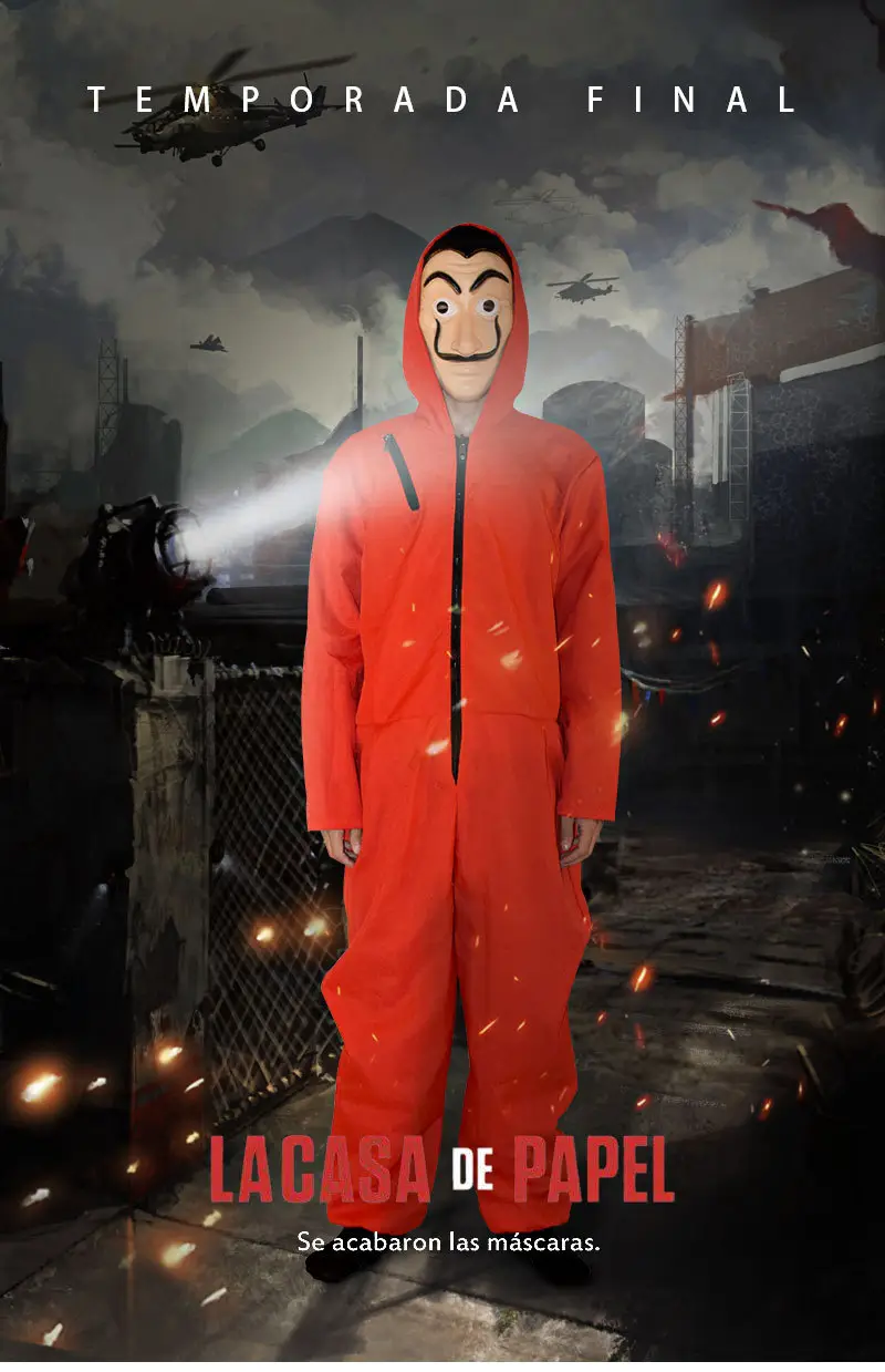 Red Anime Wanno Hooded Suit Halloween Costume — feature 3