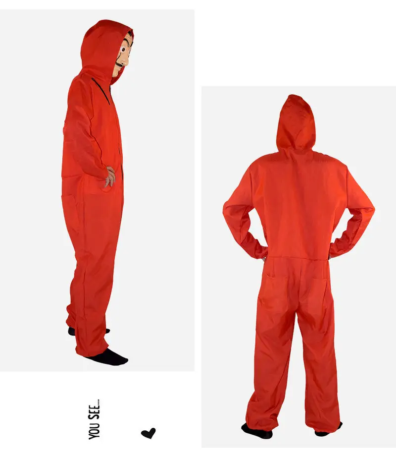 Red Anime Wanno Hooded Suit Halloween Costume — feature 7