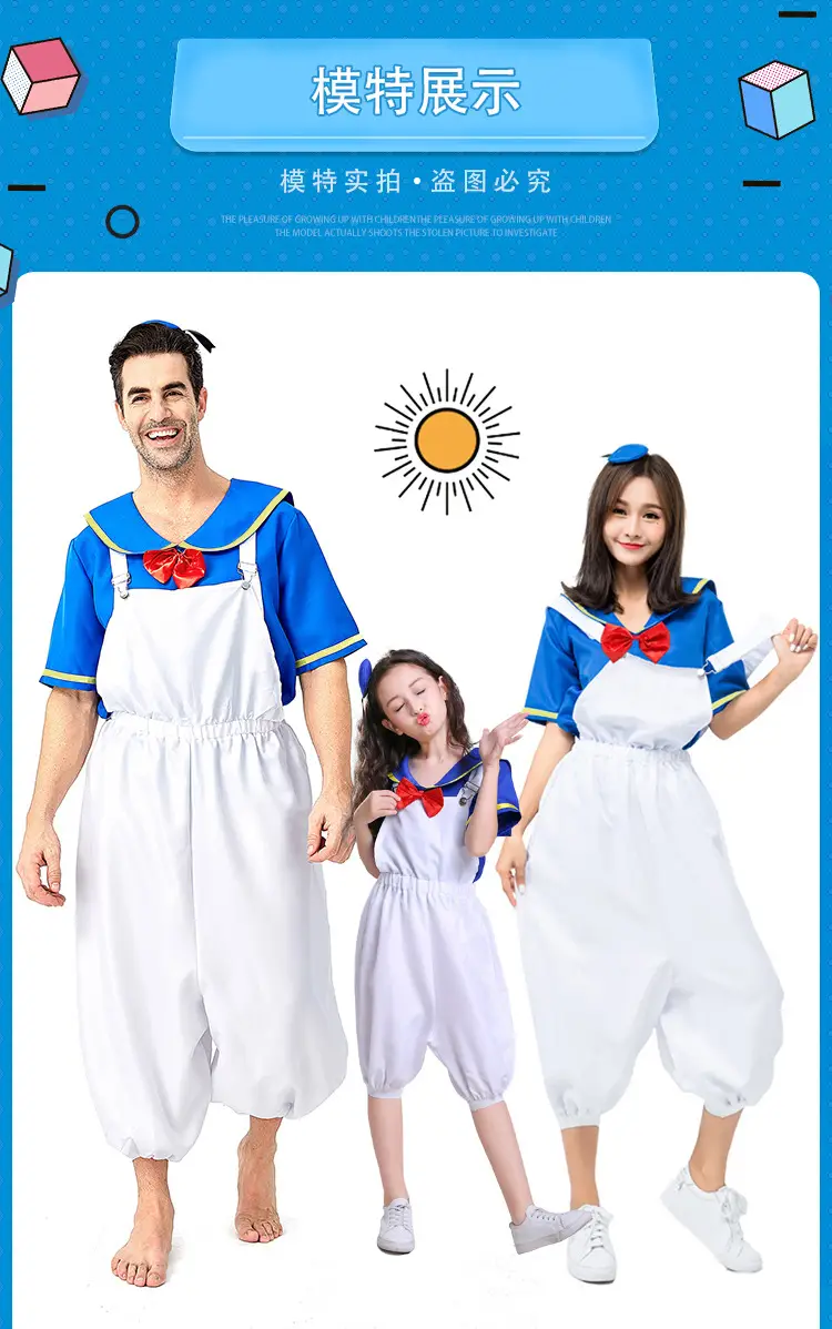 Navy Duck Sailor Suit for Kids & Adults Family Outfit — feature 5