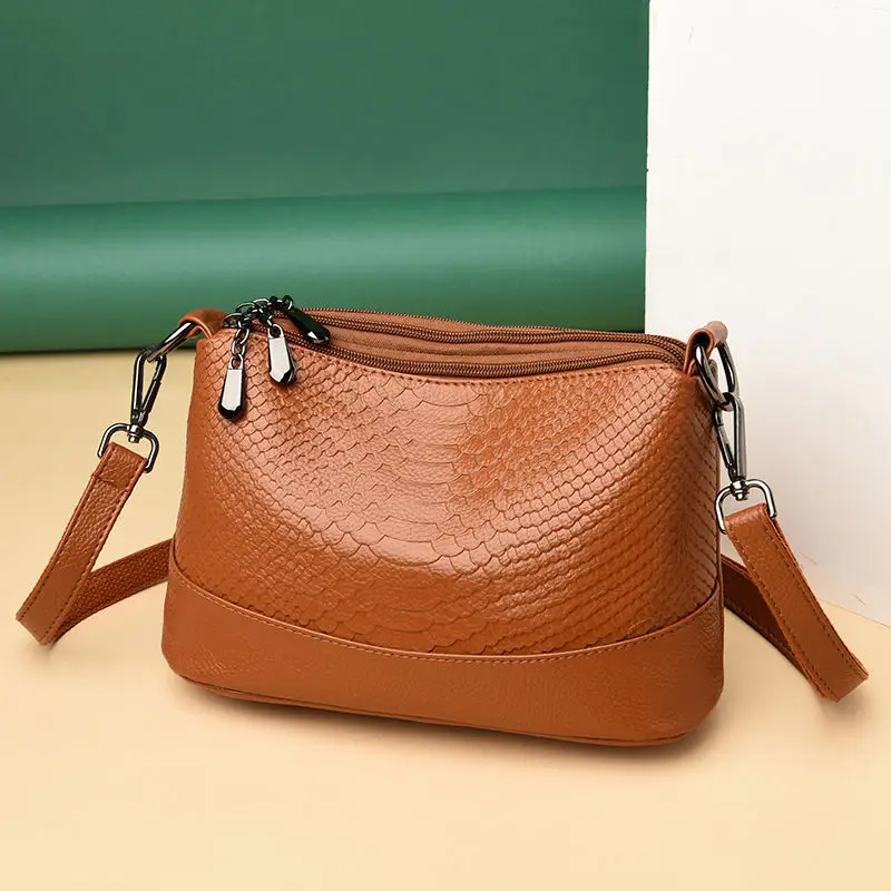 Korean Style Brown Crossbody Bag for Women