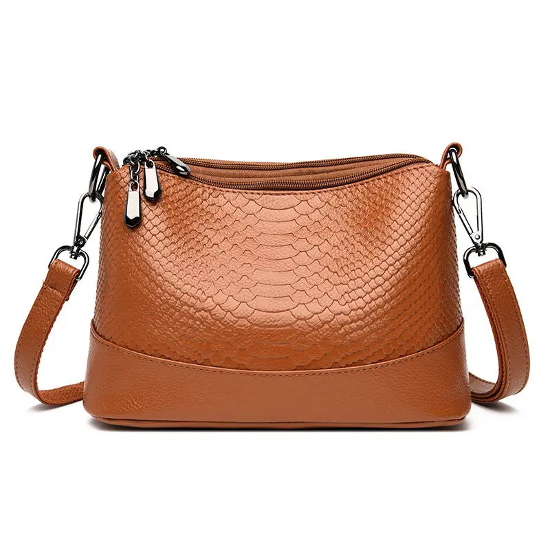 Korean Style Brown Crossbody Bag for Women