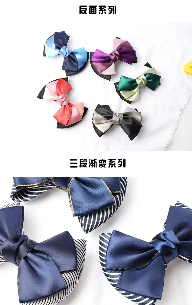 Professional Head Flower Bow Net Pocket Nurse Hair Clip — feature 11