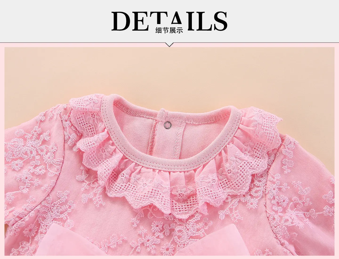 Pink Korean Style Baby Dress Set for 1-Year-Old — feature 17