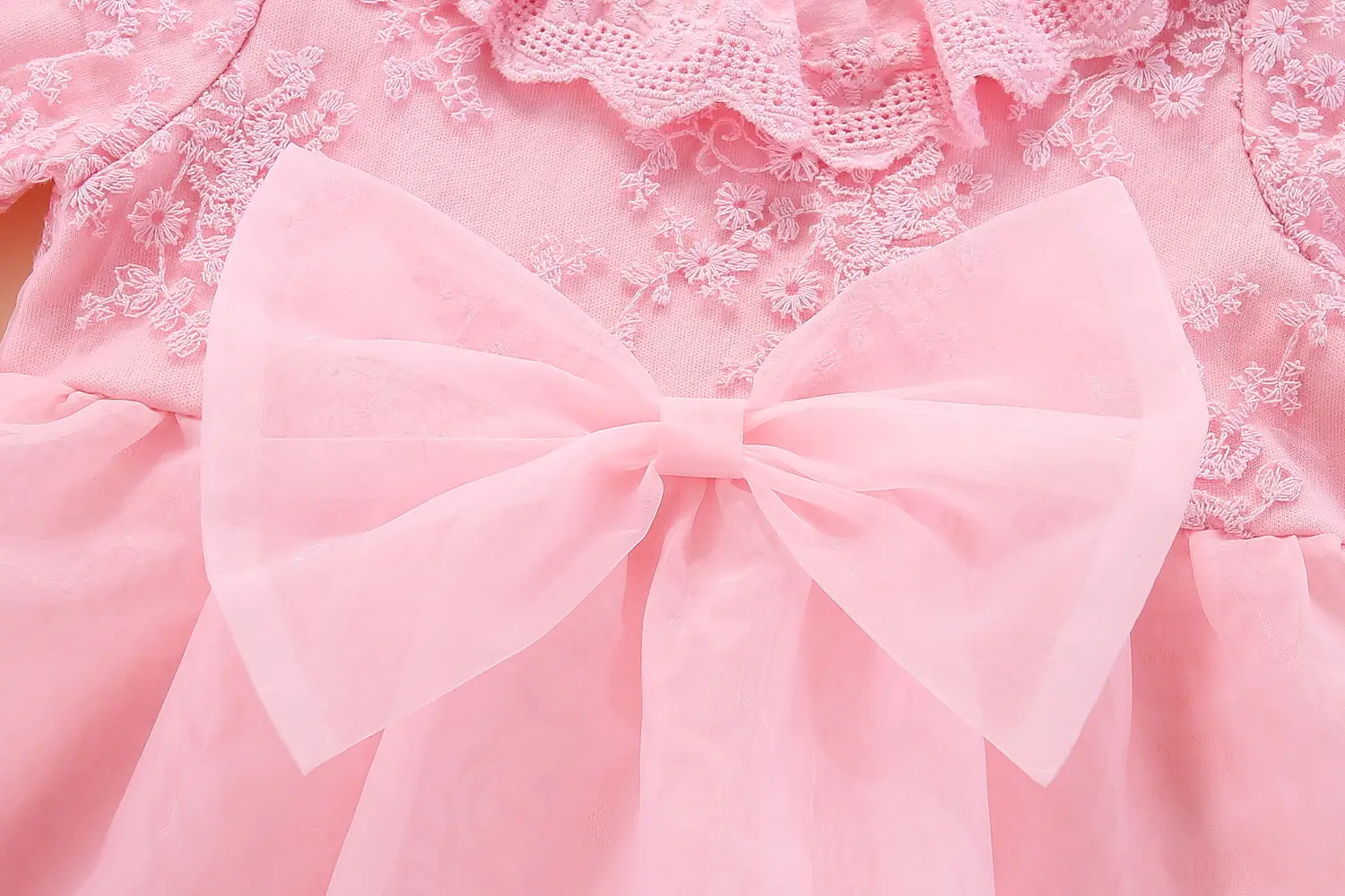 Pink Korean Style Baby Dress Set for 1-Year-Old — feature 19