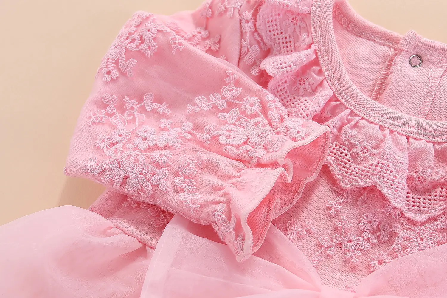 Pink Korean Style Baby Dress Set for 1-Year-Old — feature 21