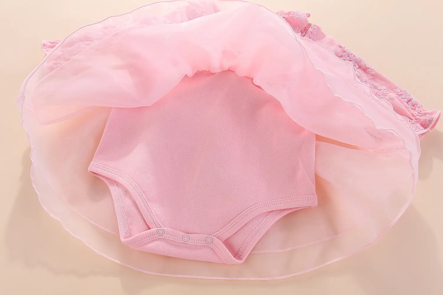 Pink Korean Style Baby Dress Set for 1-Year-Old — feature 23