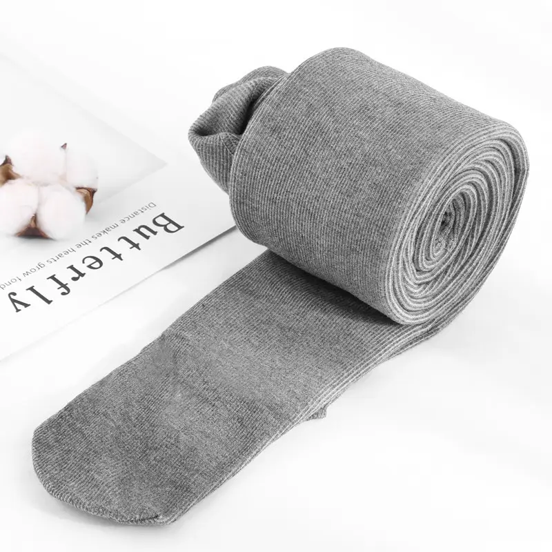 Women Cotton Leggings Pink High Waist Warm Socks