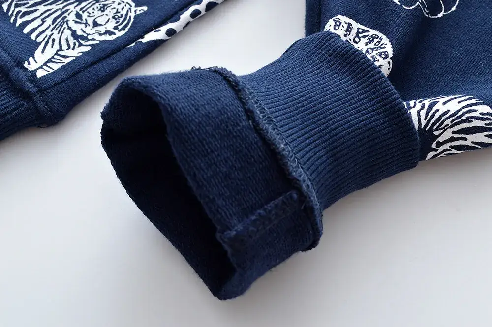 Boys Cartoon Print Korean Trousers Knitted Pants Autumn — feature 5