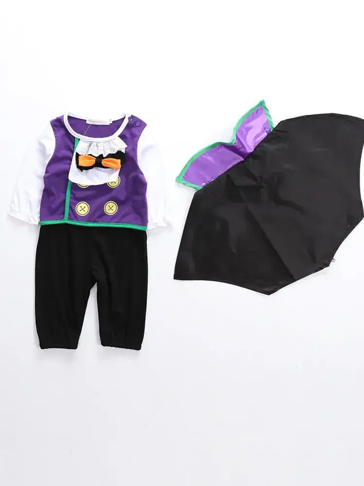 Baby Vampire Cape Outfit Purple Black Set - Image 5