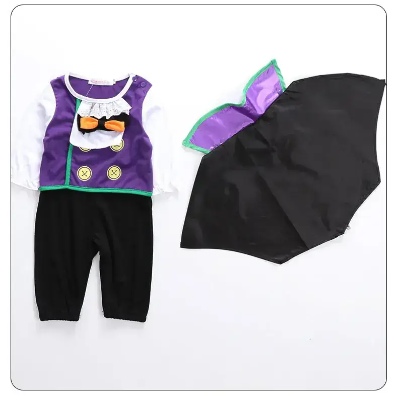 Baby Vampire Cape Outfit Purple Black Set — feature 19
