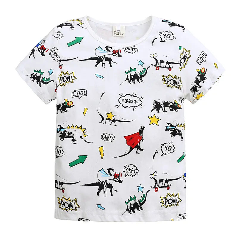 Pink Cat Mermaid T-Shirt for Boys