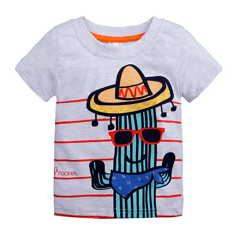 Pink Cat Mermaid T-Shirt for Boys