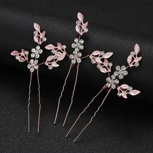 White Shell Petal Hairpin with Pearl & Crystal Accents — feature 1