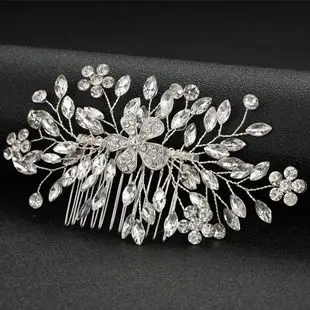 White Shell Petal Hairpin with Pearl & Crystal Accents — feature 26