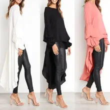Women's 2023 Striped T-Shirt Top Grey Black Long Sleeve — feature 17