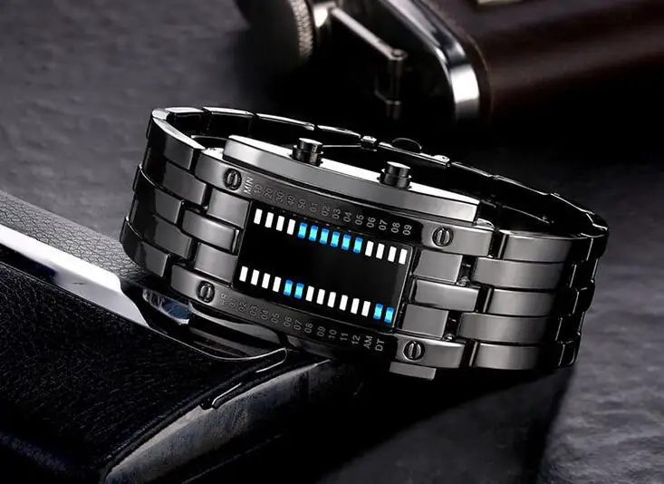 Waterproof LED Binary Quartz Watch for Men Women — feature 10