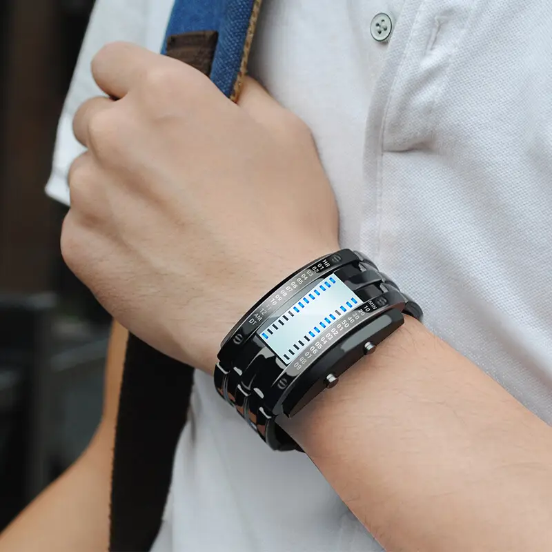 Waterproof LED Binary Quartz Watch for Men Women — feature 12