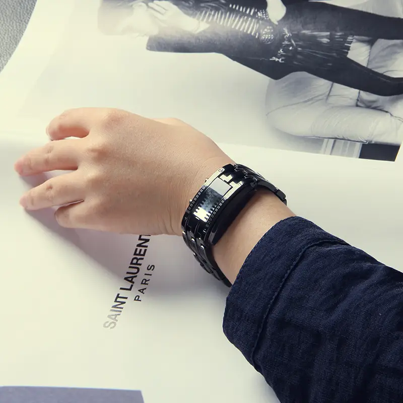 Waterproof LED Binary Quartz Watch for Men Women — feature 13