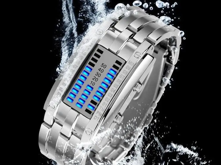 Waterproof LED Binary Quartz Watch for Men Women — feature 22