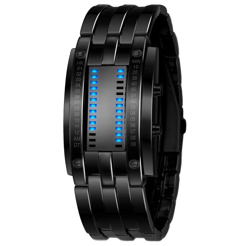 Waterproof LED Binary Quartz Watch for Men Women — feature 5