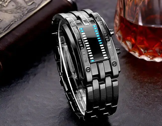 Waterproof LED Binary Quartz Watch for Men Women — feature 9