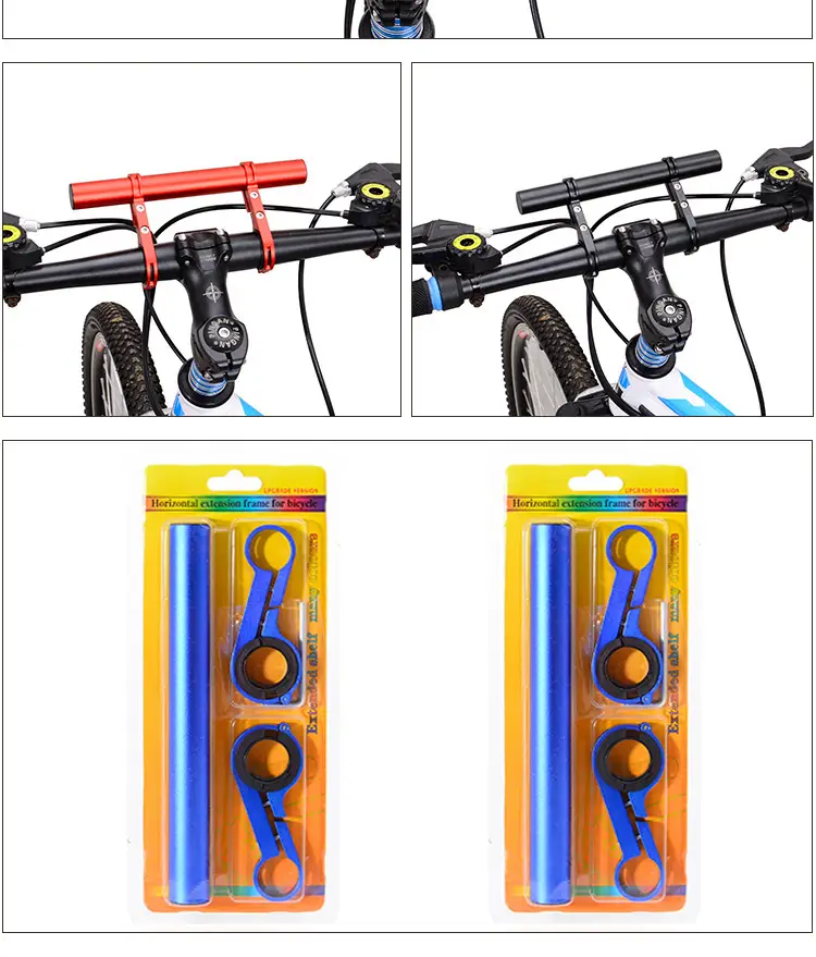 Red Bicycle Handlebar Extension Rack 20cm — feature 11
