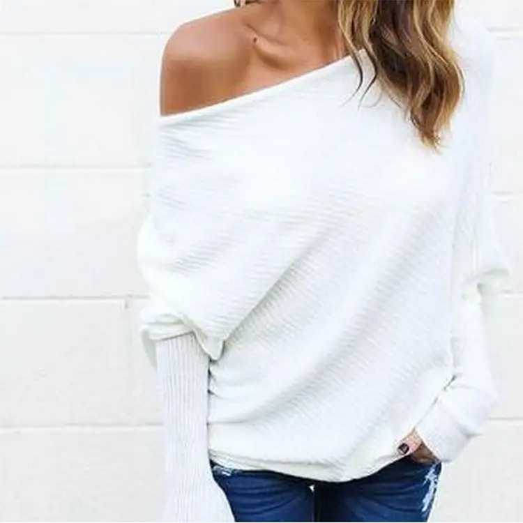 2022 Women's Loose Fitting One-Line Collar T-Shirt Brown - Image 4