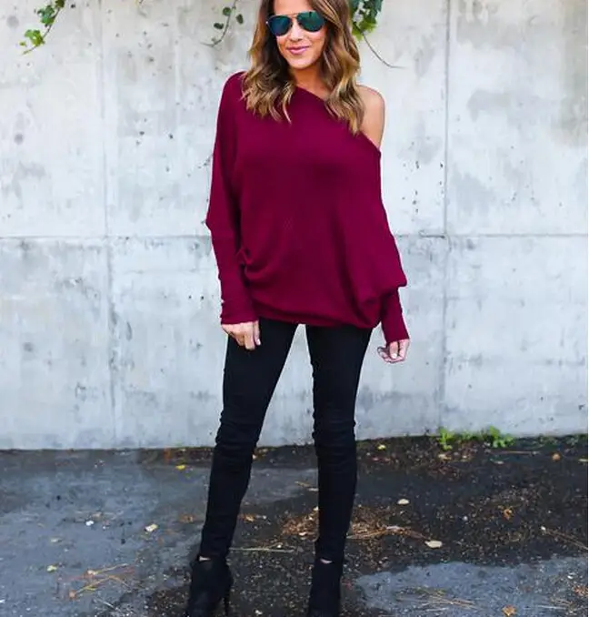 2022 Women's Loose Fitting One-Line Collar T-Shirt Brown — feature 12