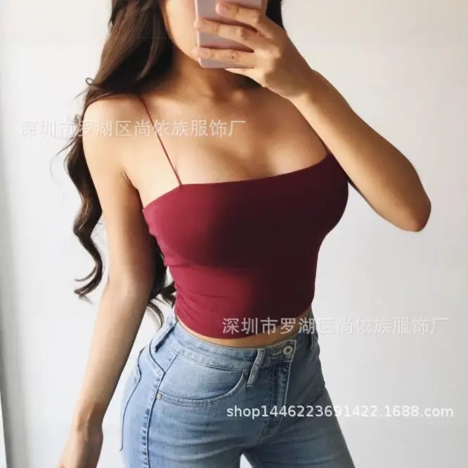 Women's Black Crossbody Bra Top for Summer - Image 9