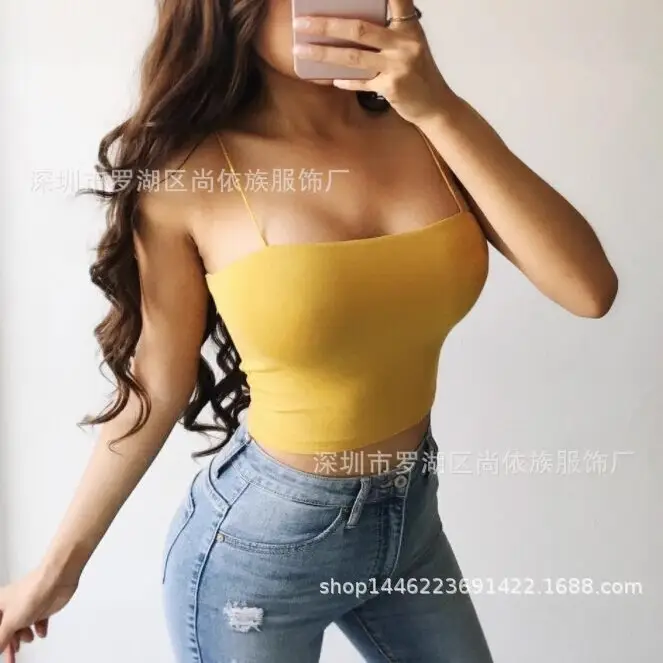 Women's Black Crossbody Bra Top for Summer - Image 10