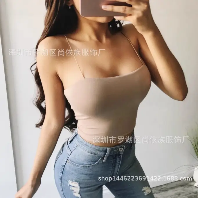 Women's Black Crossbody Bra Top for Summer - Image 11