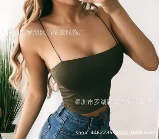 Women's Black Crossbody Bra Top for Summer - Image 6