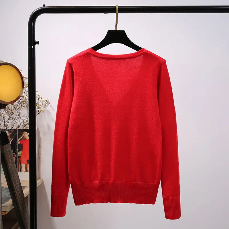 Women's Yellow V-Neck Cardigan Long Sleeve Coat