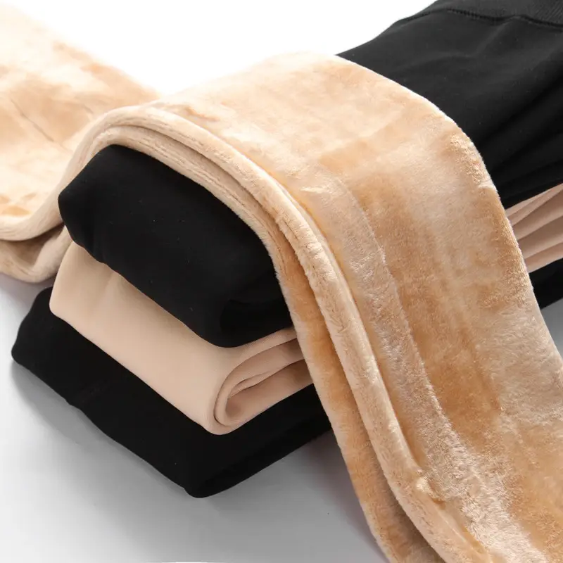 Autumn Winter Velvet Bare Leggings Warm All In One - Image 7
