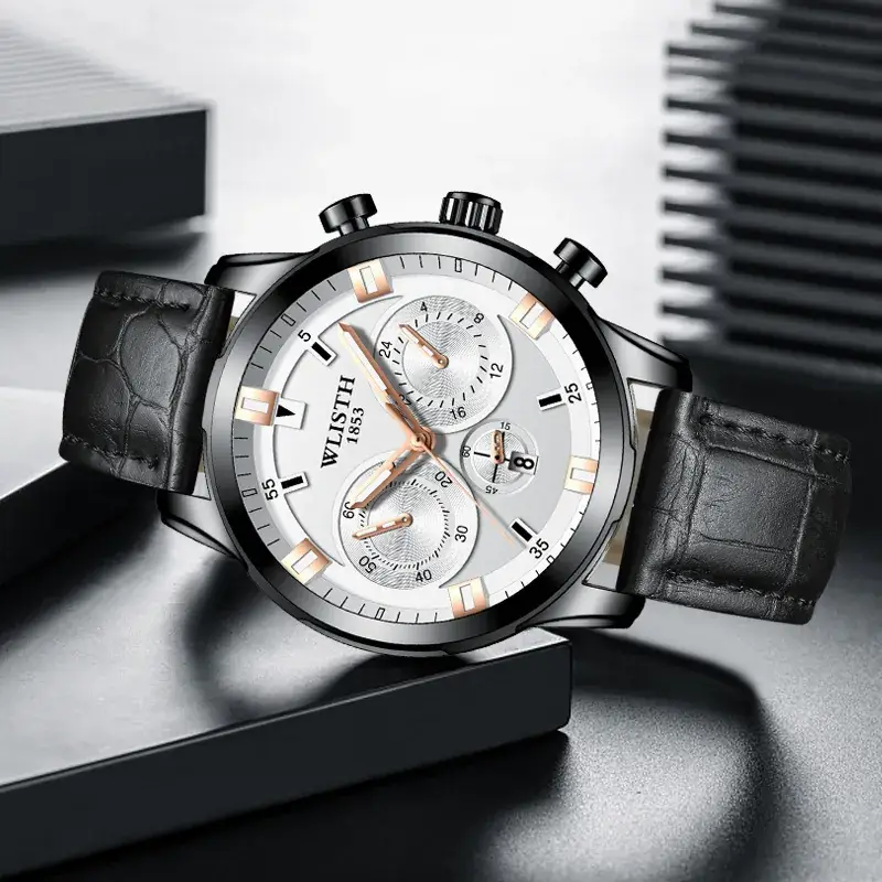 Stealth Steel Chronograph Watch for Men - Image 12