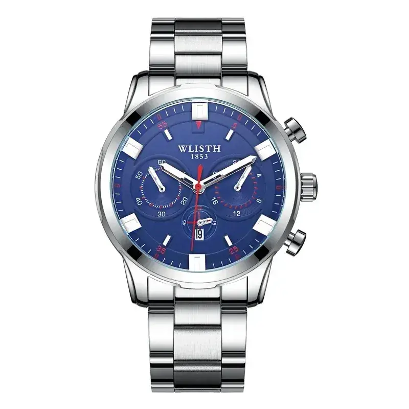 Stealth Steel Chronograph Watch for Men - Image 3