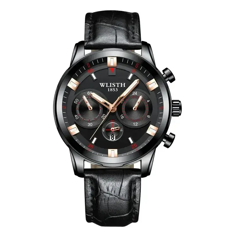 Stealth Steel Chronograph Watch for Men - Image 4