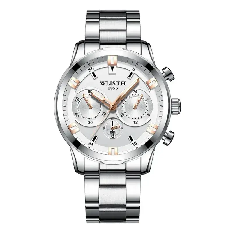Stealth Steel Chronograph Watch for Men - Image 8