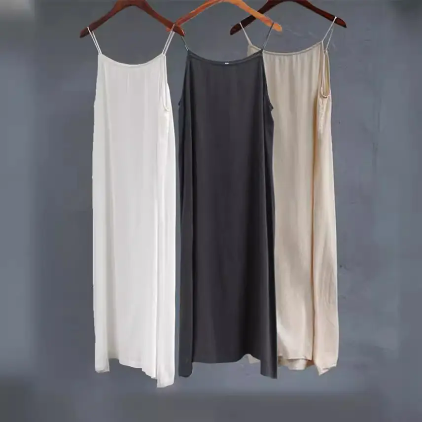 Women Cotton Vests Spring Summer Bottoming Vest Silk Blend Loose 80711 - Image 5