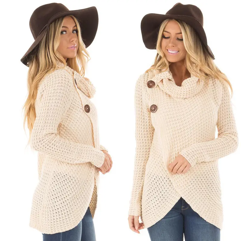 2025 Knitted Turtleneck Sweater Blue Women — feature 6