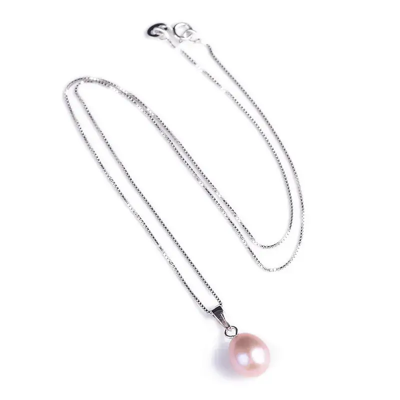 Jingyao White Pearl Water Drop Necklace S925 Silver - Image 7