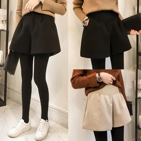 Pregnant Women Wool Shorts Maternity Boot Pants 2024 - Image 3