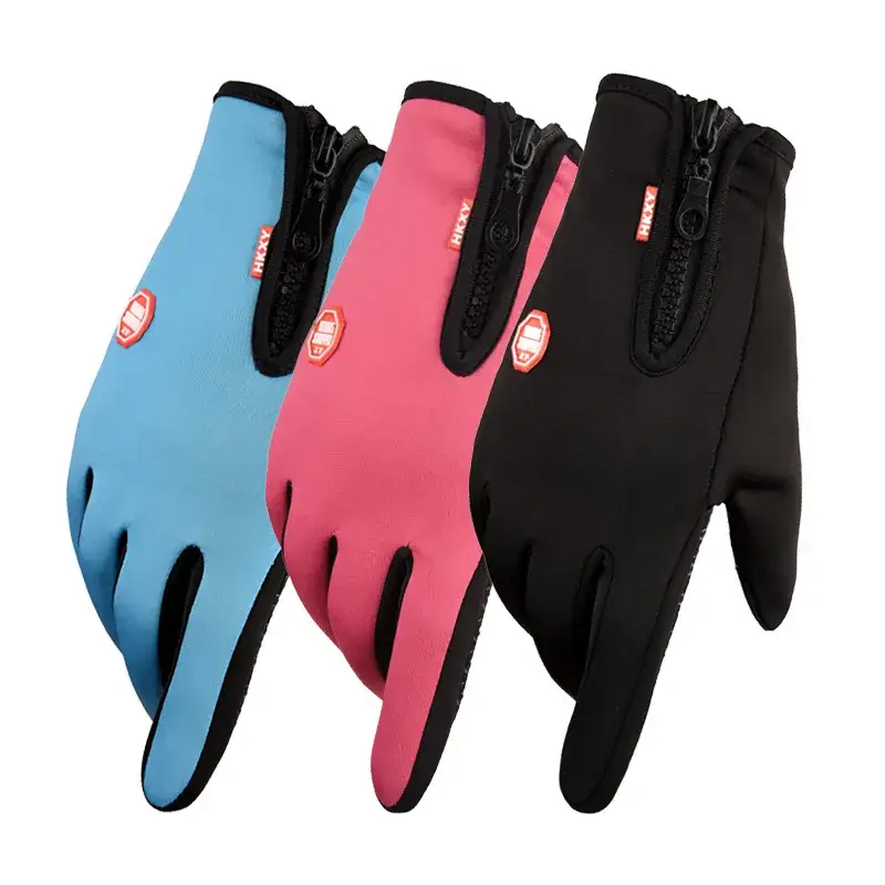 Black Waterproof Fingerless Gloves for Cycling Ski Mountaineering - Image 9