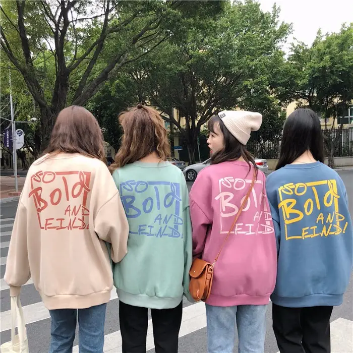 Women Pink Fleece Round Neck Sweatshirt 2025 - Image 8