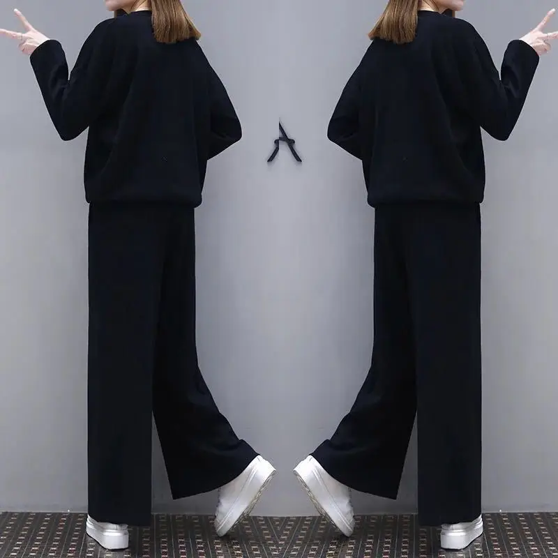 Plus Size Women's Black Western Suit with Wide Leg Pants - Image 7