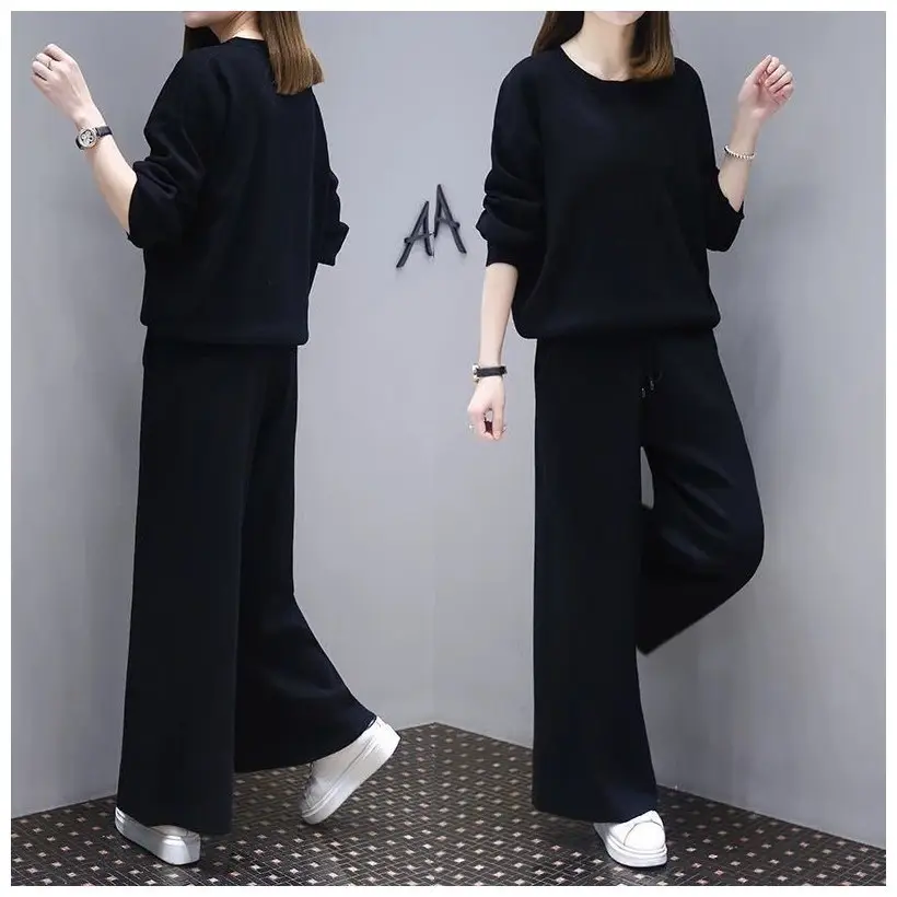 Plus Size Women's Black Western Suit with Wide Leg Pants - Image 3
