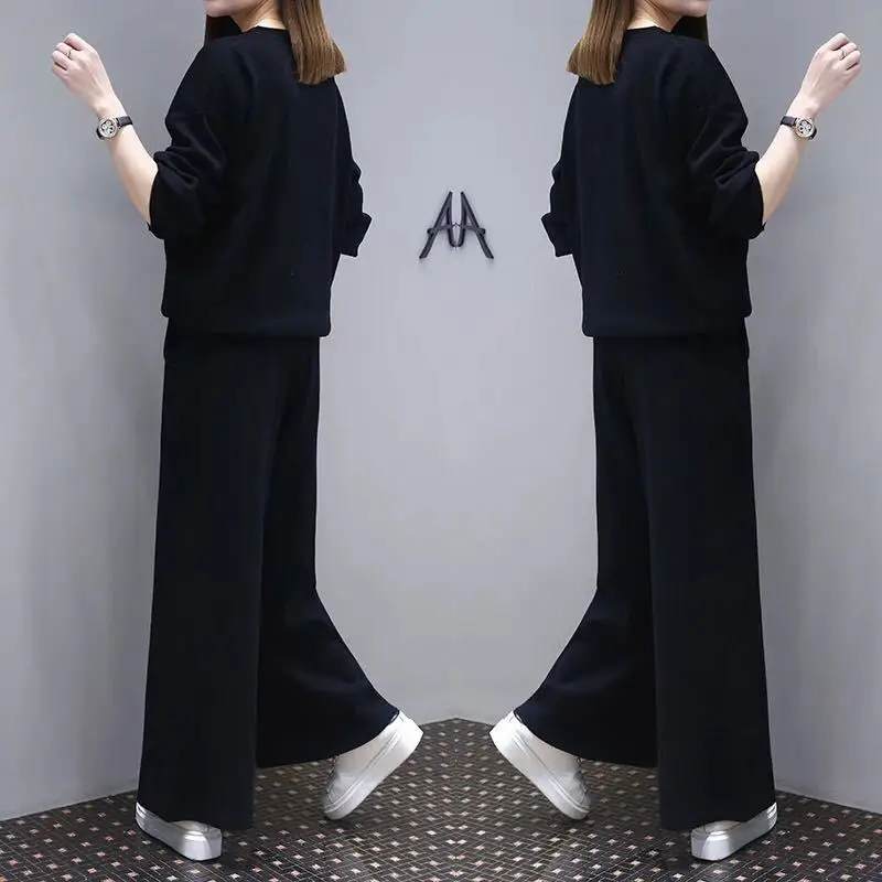Plus Size Women's Black Western Suit with Wide Leg Pants - Image 4