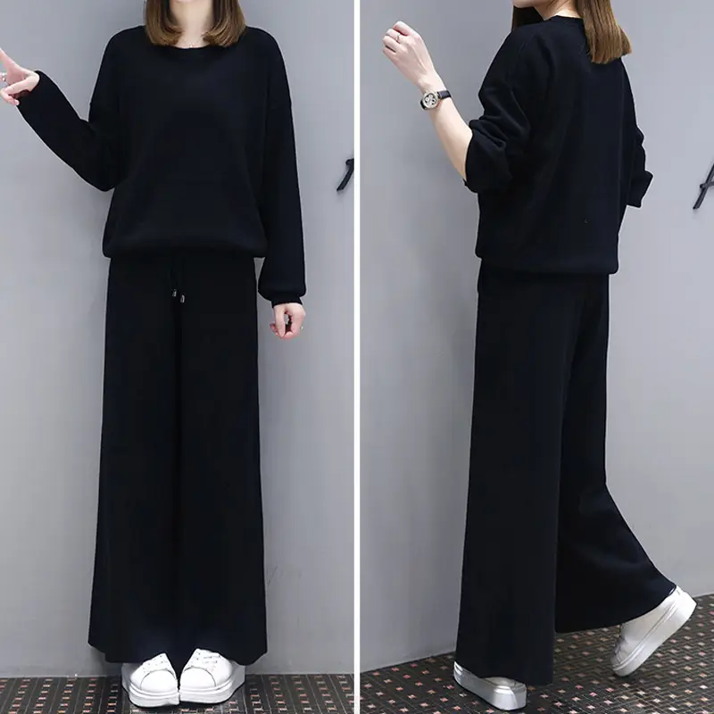 Plus Size Women's Black Western Suit with Wide Leg Pants - Image 5