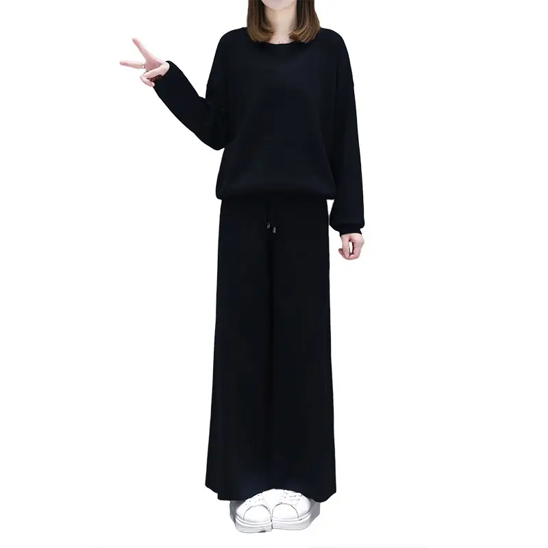 Plus Size Women's Black Western Suit with Wide Leg Pants - Image 6